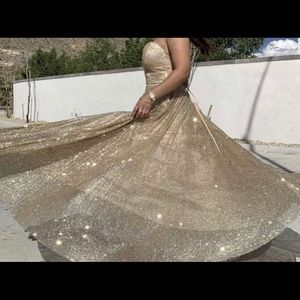 Gold dress